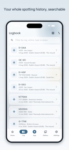 Plane Spotter Log Screenshot 2 of 4