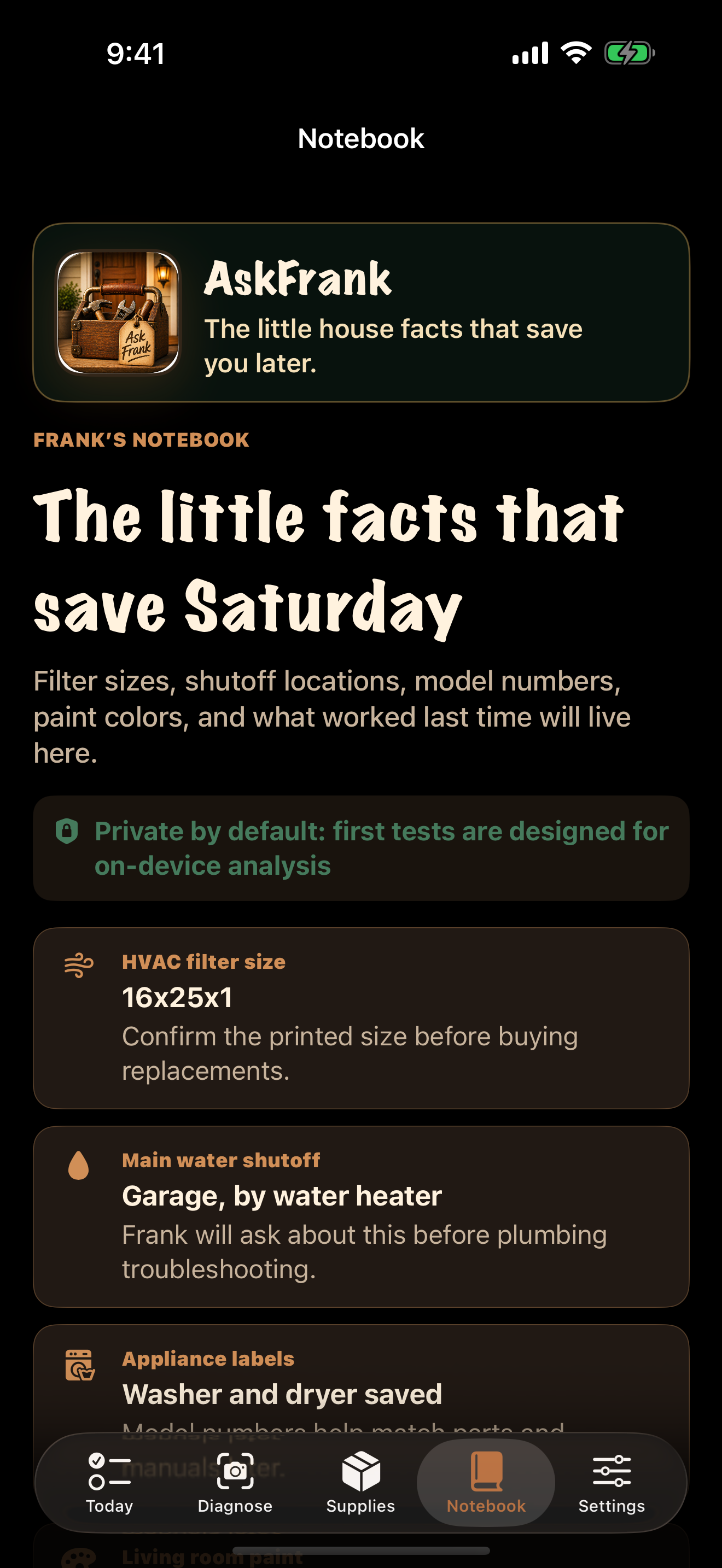 AskFrank Home Maintenance screenshot 4