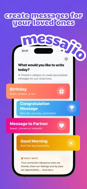 Messajio: Occasion Messages screenshot 1