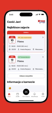 Xtreme Fitness iPhone screenshot 2