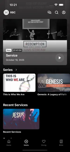 Redemption Bible Church FW screenshot 2