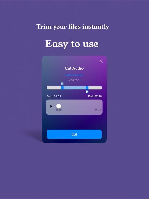 Screenshot #4 pour K Audio Editor - All in one
