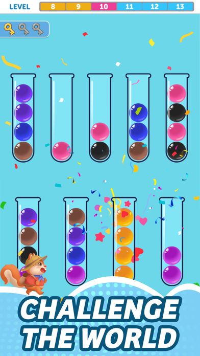 Bubble Sorting: Colorful Ball Screenshot