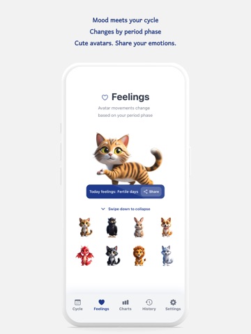 Feelings: Period Tracker iPad screenshot