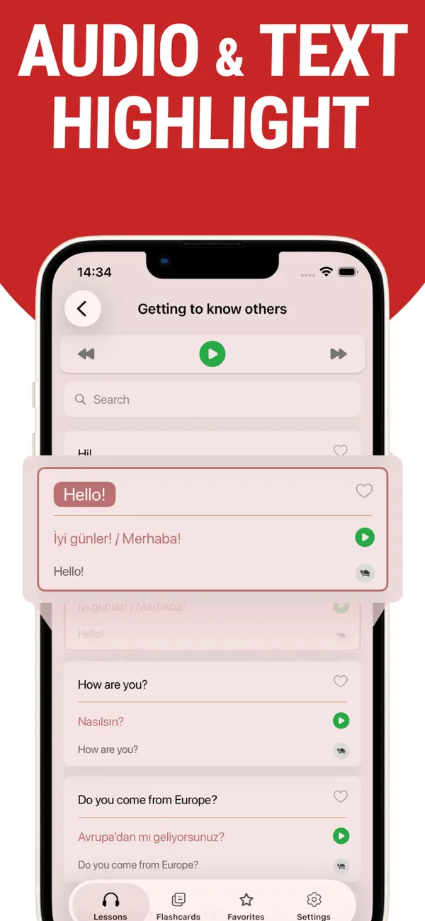 Screenshot #2 pour Learn Turkish - Lentil