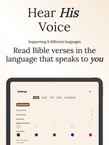 Bible Clock: Holy Hours iPad screenshot