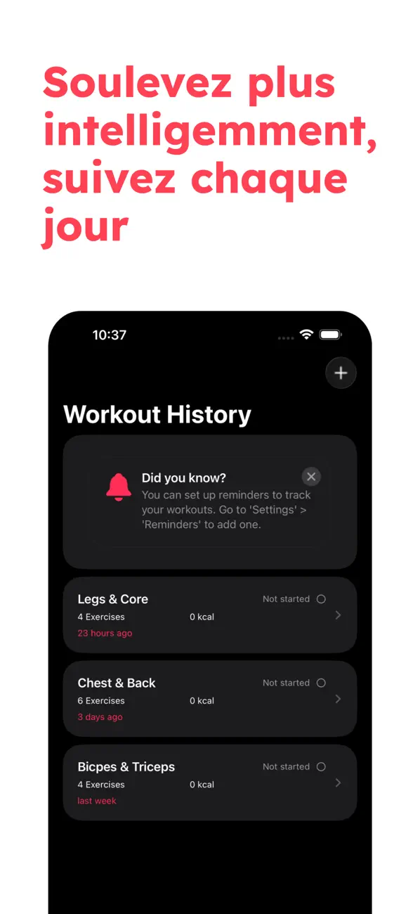 Screenshot #2 pour LiftTracker