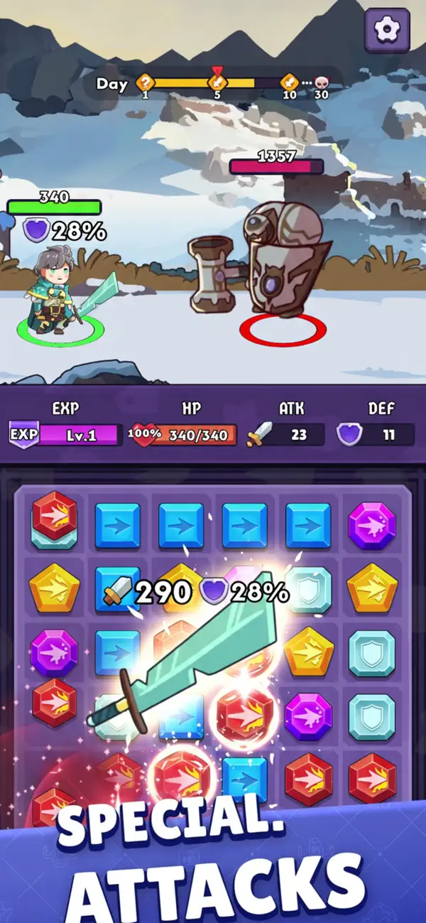 Match Heroes - RPG Hack screenshot 7 - game app interface