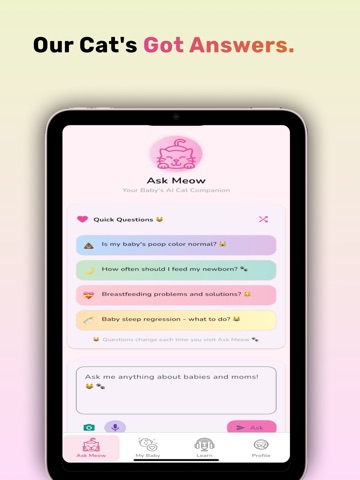 AI Baby Feed & Log : Coo Care iPad screenshot