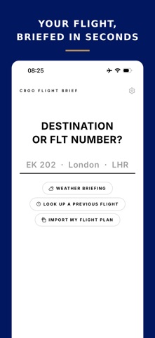 CROO Flight Brief Screenshot 1 of 7