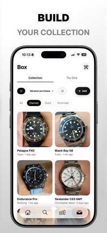 Obert: Watch Collection Log iPhone screenshot