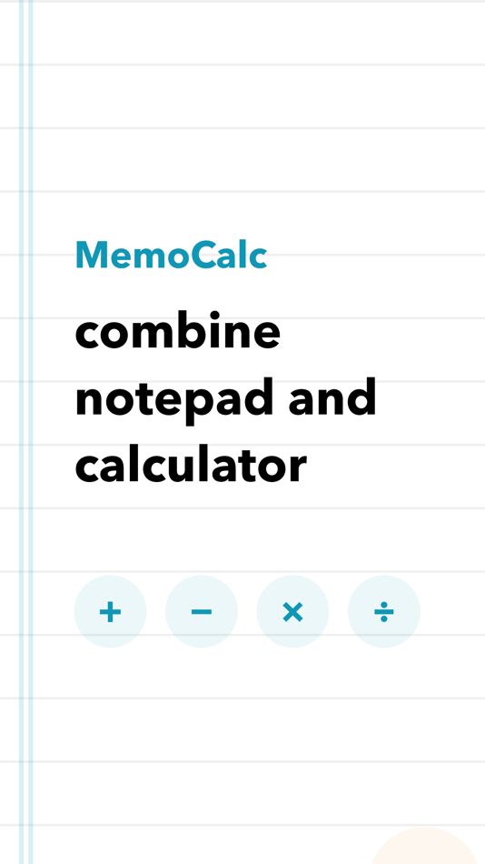 #1. Memo Calc Pro, Memo Calculator (iOS) 由: SuperDG Inc.