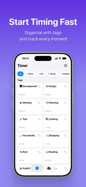 TimeLog+ Track time with tags screenshot 2