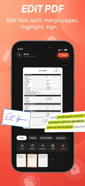 OnePDF: Scanner & Editor screenshot 3