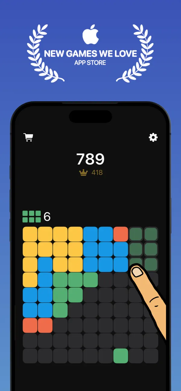 #1. BlockSwipe Puzzle: Match Game (iOS) 由: INNCODER AS