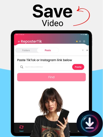 ReposterTik - Save Video