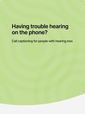 CaptionCall iPad screenshot