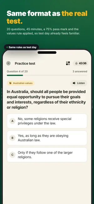 Australian Citizenship Test Oz screenshot 3