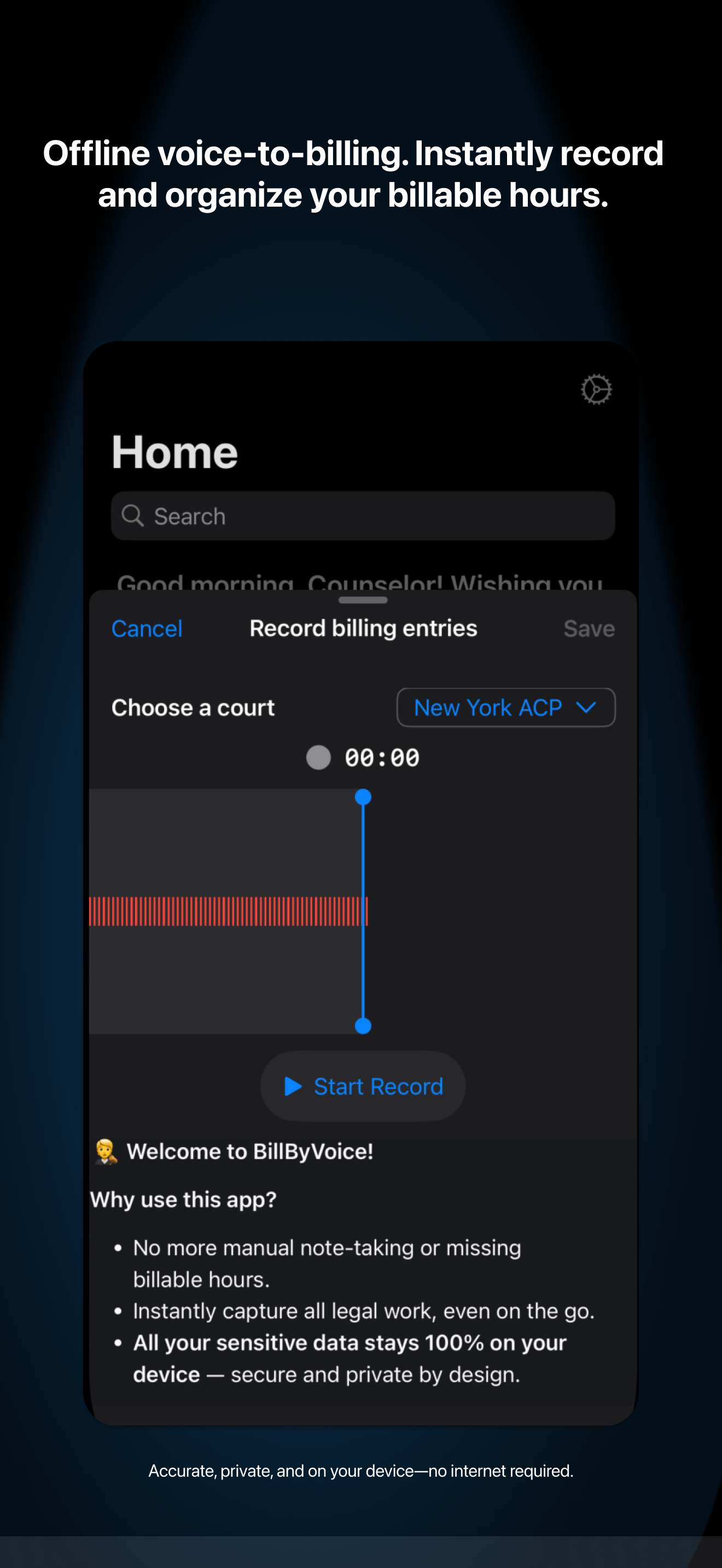 BillByVoice: Lawyer Billing