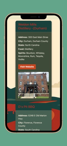 Carolinas Bourbon & BBQ Trail Screenshot 5 of 6