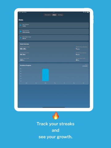 Podo: Pomodoro Focus Timer iPad screenshot