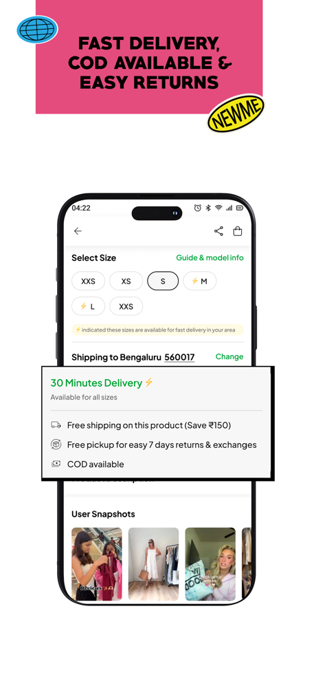NEWME-Freshest Fashion Fastest screenshot 3