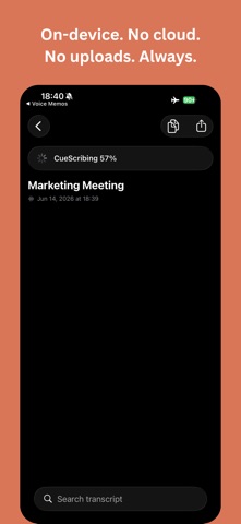 CueScribe: Voice to Text Notes screenshot