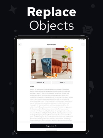 AI Interior Design – InterUp iPad screenshot