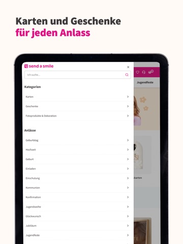 Send a Smile iPad screenshot
