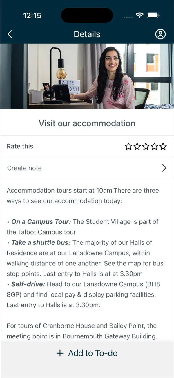 Screenshot #3 pour Bournemouth Uni Official App