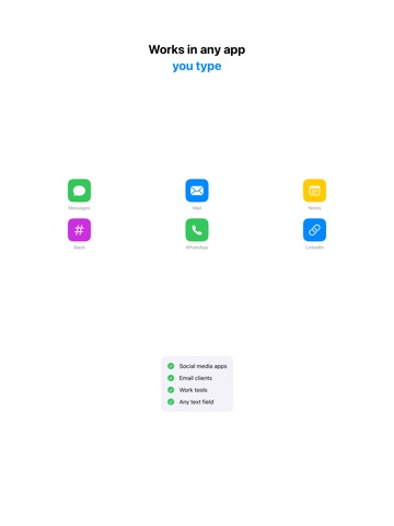 Say Better - AI Text Rewriter iPad screenshot