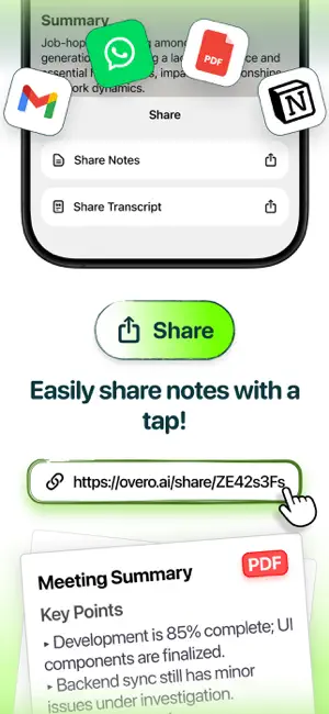 Overo: AI Meeting Note Taker screenshot 4