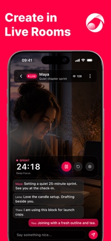 Aveora: Live Creative Rooms Screenshot 2 of 6