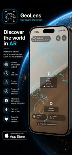 Screenshot von GeoLens: AR Compass auf dem iPhone 2