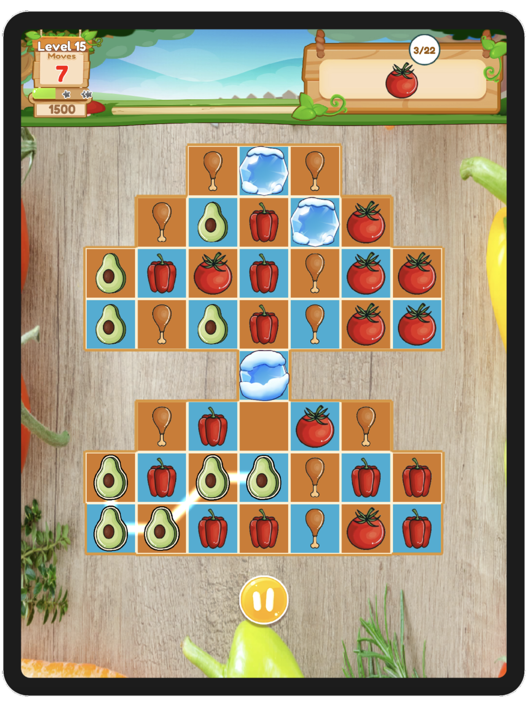 Food Super Shop : Link Puzzle
