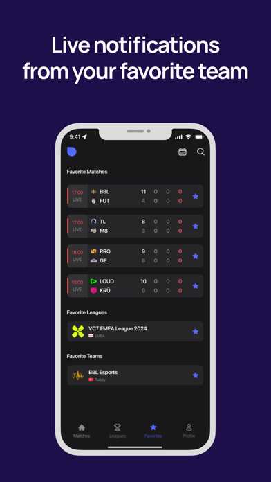 Scoutli - Esports Live Scores Screenshot