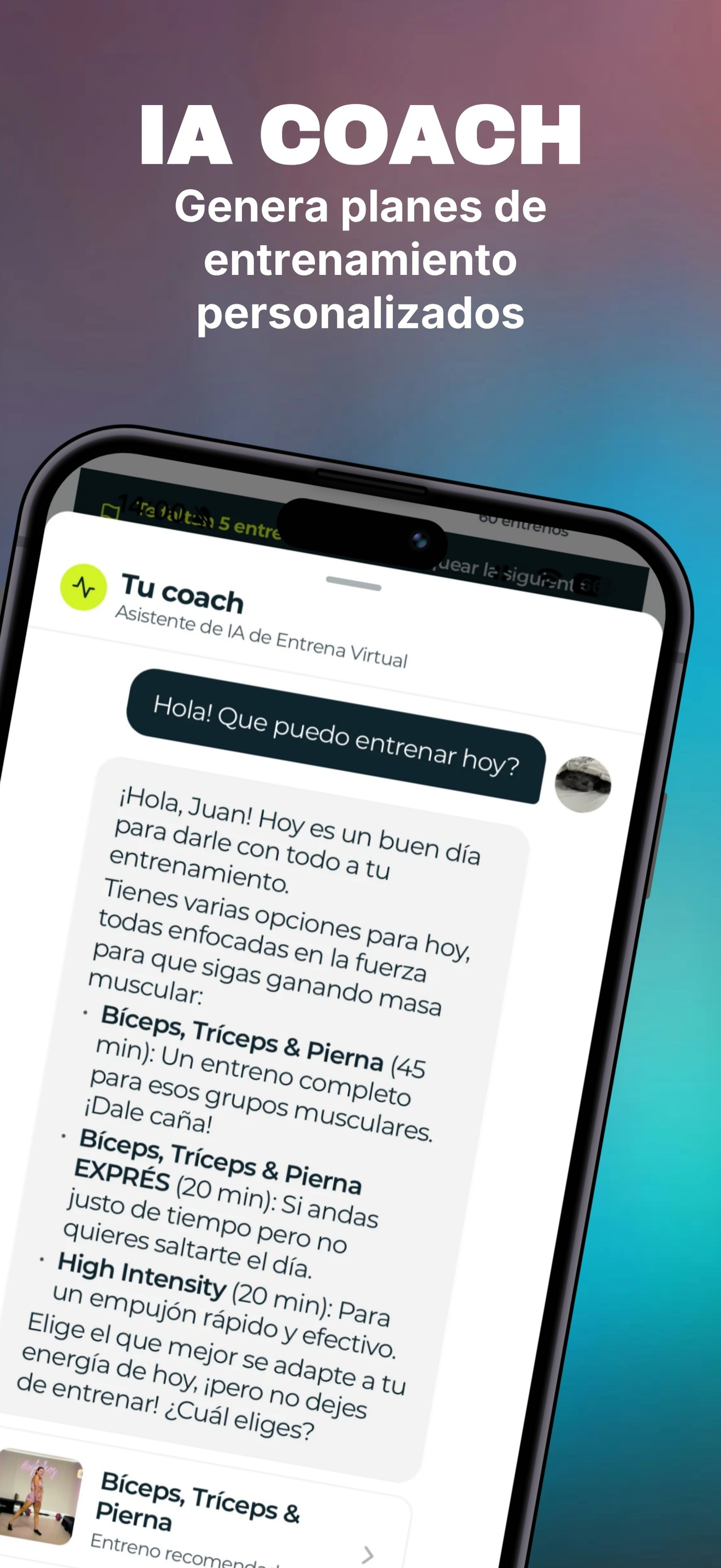 Entrena Virtual screenshot 3