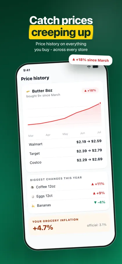 Capture d'écran 4 sur 6 de Grocery Tracker: Receipt Scan
