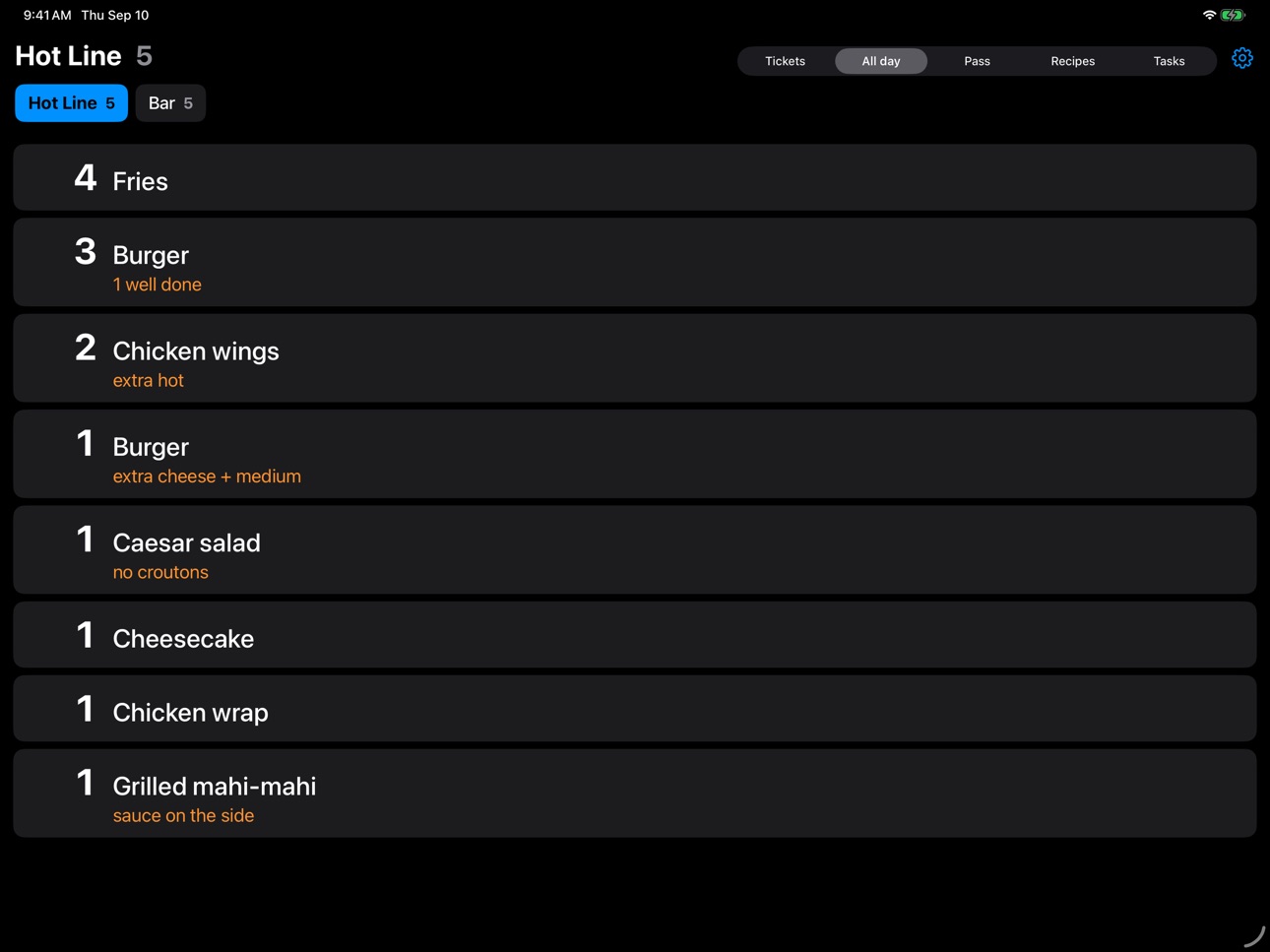 Screenshot 2 of Odarius KDS