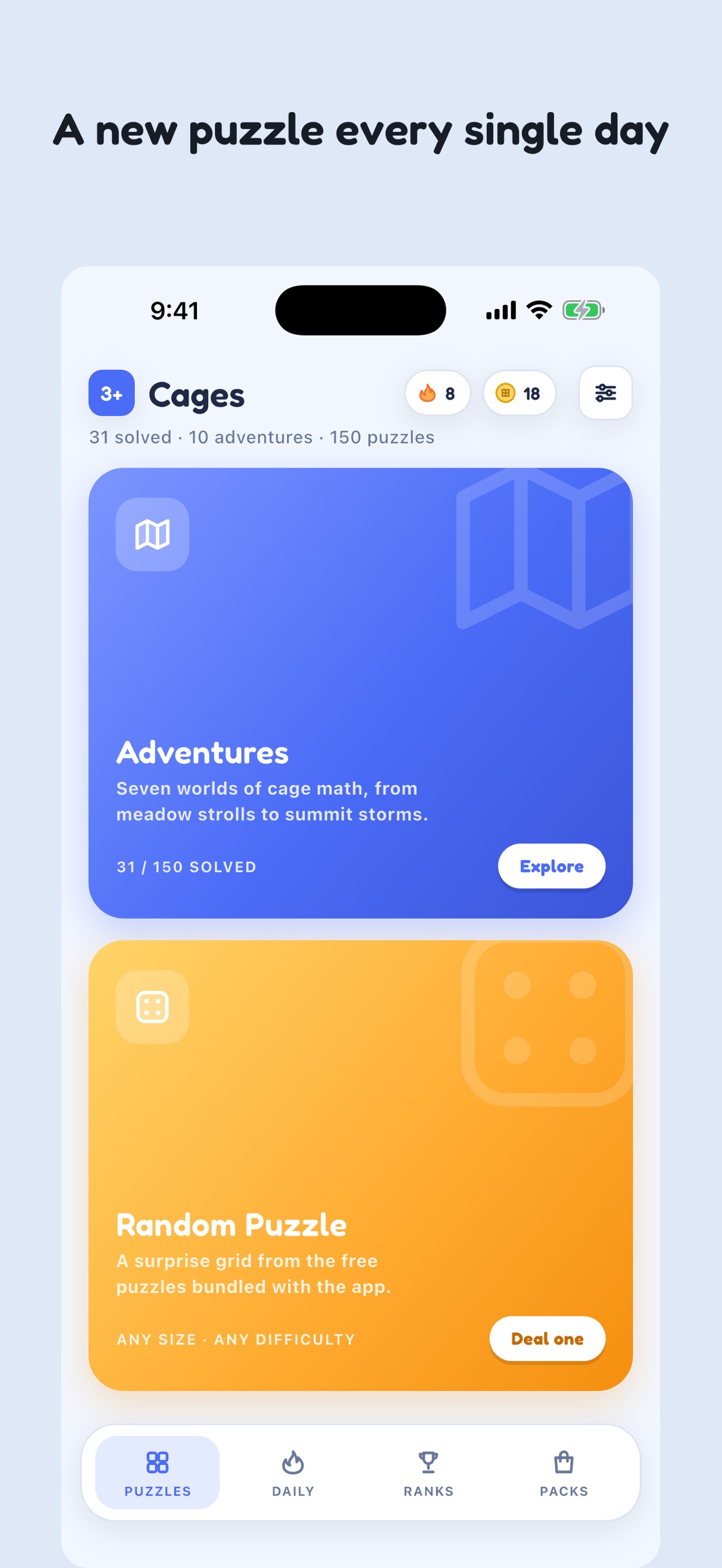 Screenshot 1 of Cages: Calcudoku Math Puzzle