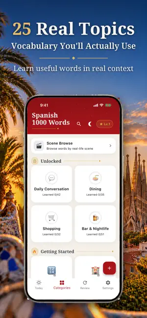 Learn Spanish: 1000 Words screenshot 2
