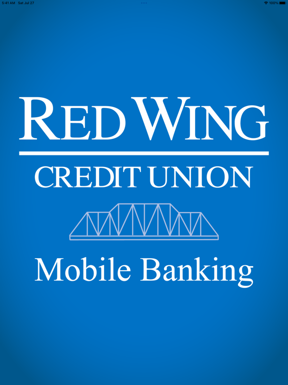 Red Wing CU Mobile Banking iPad screenshot 1 - Finance app