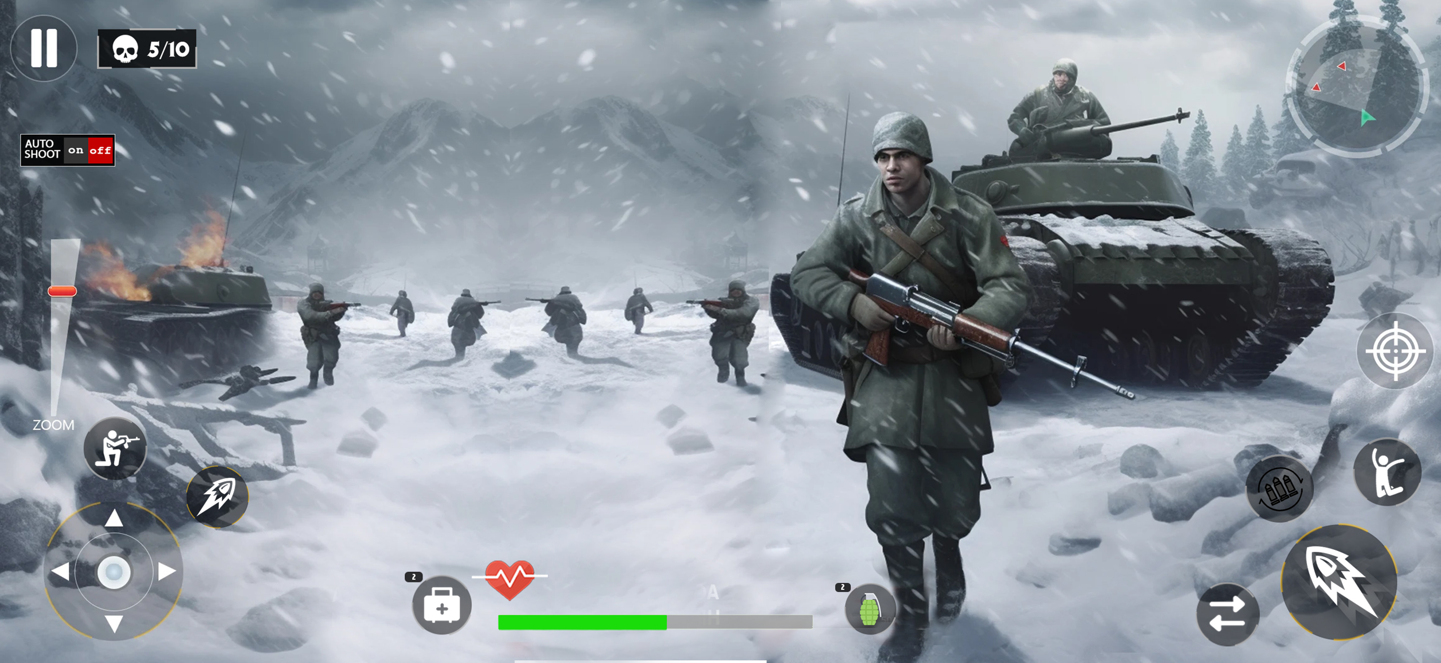 WW2 Shooter Heroes Fire War