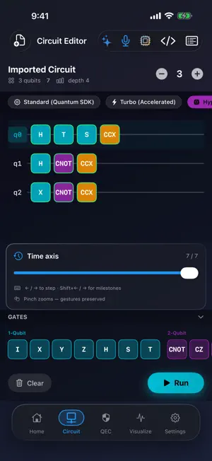SwiftQuantum: Quantum IDE screenshot 2