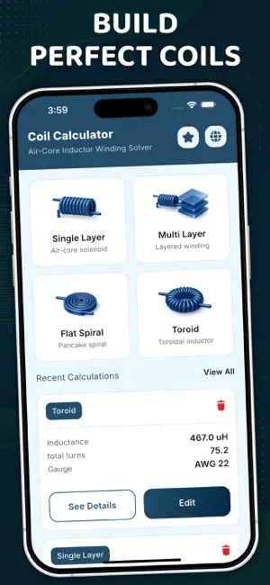 Coil Calculator - Inductor screenshot 2