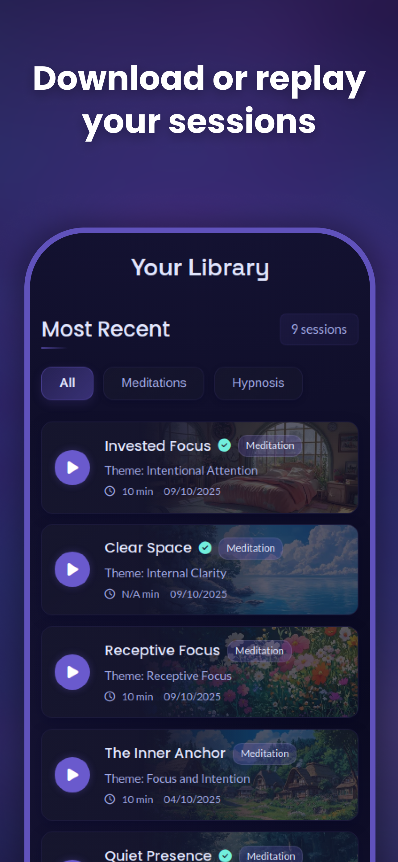 InTheMoment: AI Hypnosis