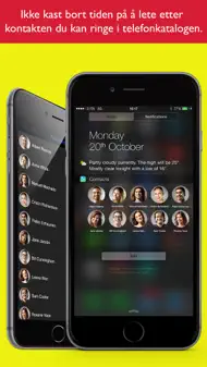 Widgets kontakter favoritter iphone bilder 3