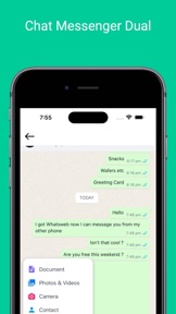 Web Messenger Chat Dual screenshot