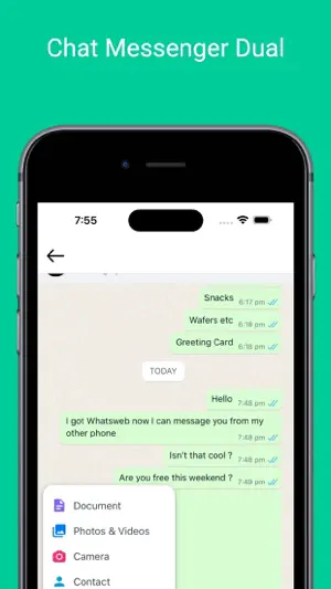 Web Messenger Chat Dual screenshot 1