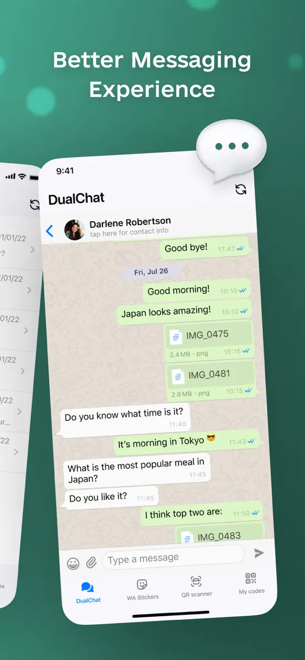 Screenshot #2 pour DualChat – Dual Messenger Web
